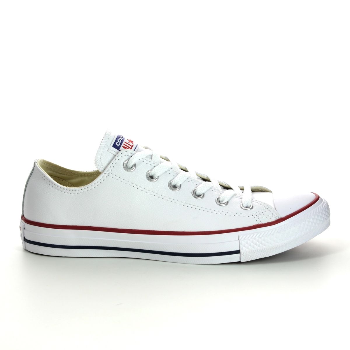 Converse Allstar Ox 132173C White Leather Trainers